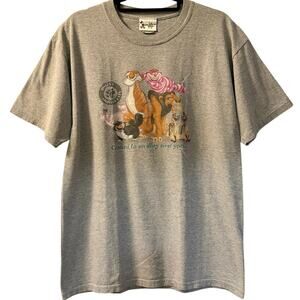 Vintage 90s Walt Disney Villains Sinister Cats Cartoon Shirt Adult Medium